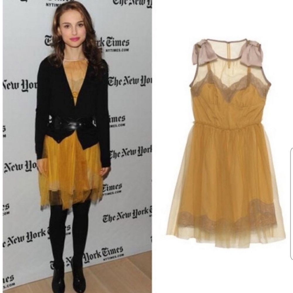 ‎Rodarte for target gold dress C27 - Picture 4 of 6